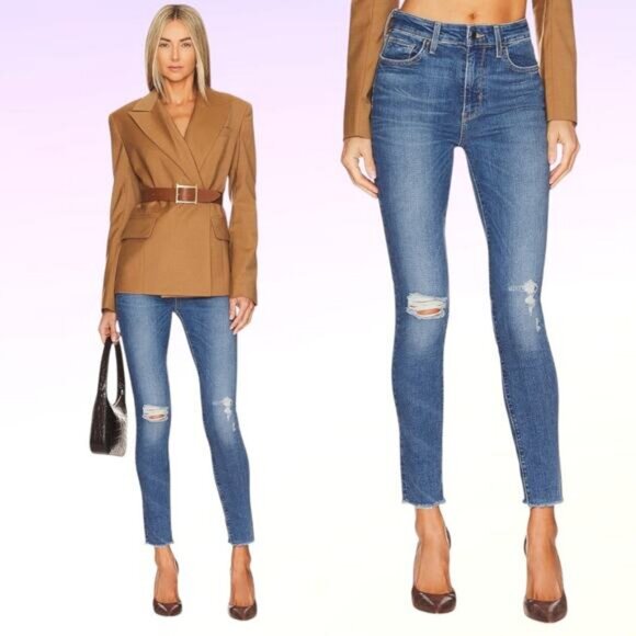 LEVI'S Premium 721 High-Rise Skinny Jeans Sz 25 Cassandra Says - Picture 1 of 10